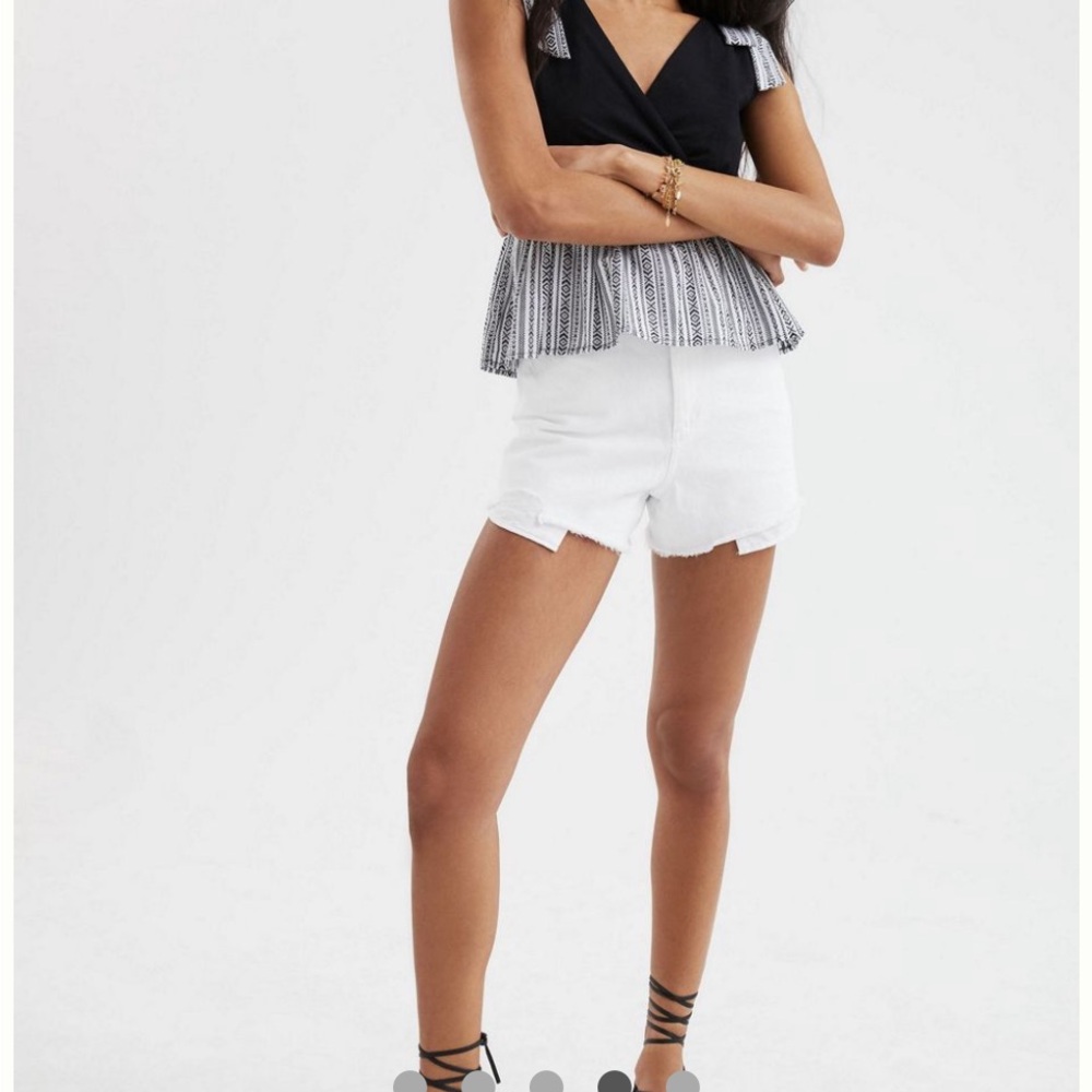 Dolan Black and White Patterned Tank Top